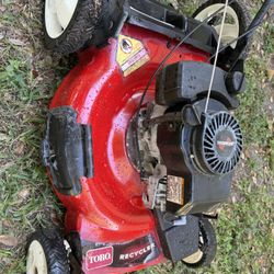 Lawn Mower Toro One Pull Start Good Condition Front Wheel Drive Self Propelled Work Perfect 