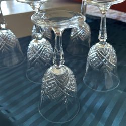 Crystal Wine Glasses Set Of 7