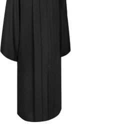 Black Cap And Gown (Optional Purple Tassel Year 25)