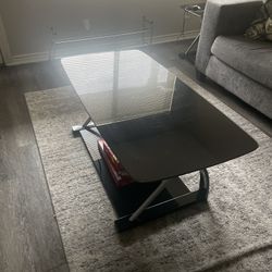 Glass Coffee Table With Matching End Tables