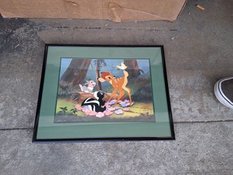 Bambi Print Custom Framed