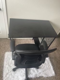 Desk and chair