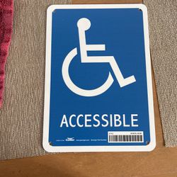 Wheelchair signs 