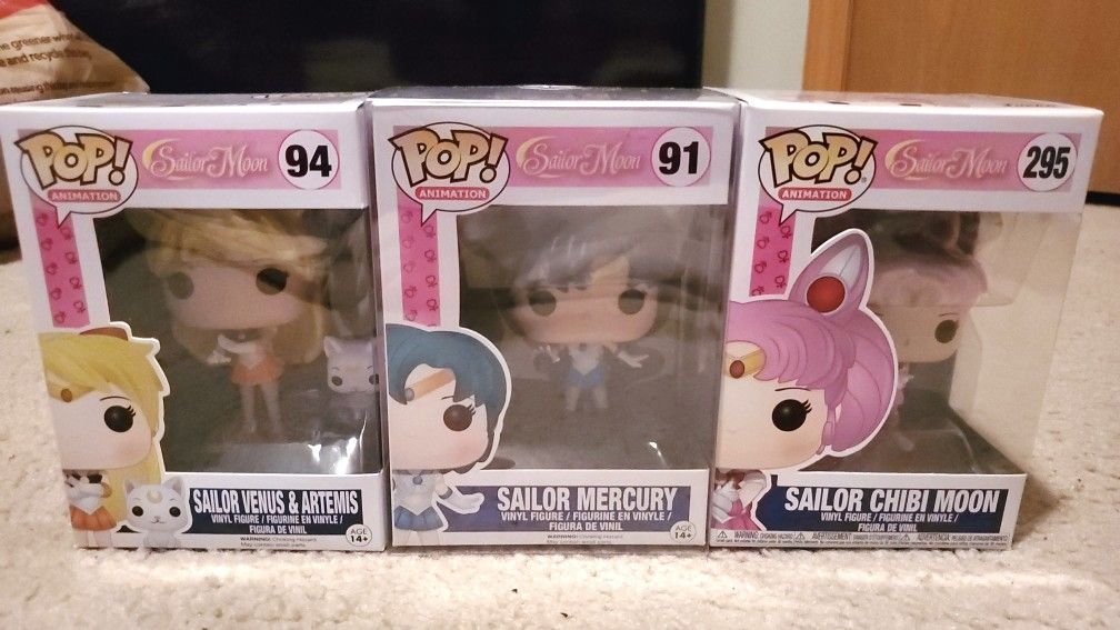 Sailor Moon Funko Pops Set 4