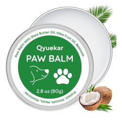 Lick-Safe Dog Paw & Nose Balm, Dog Paw Wax Protector with Coconut Oil, Moisturizer Soother Dry Cracked Snout & Pads, All-Natural Nose Butter & Cream f