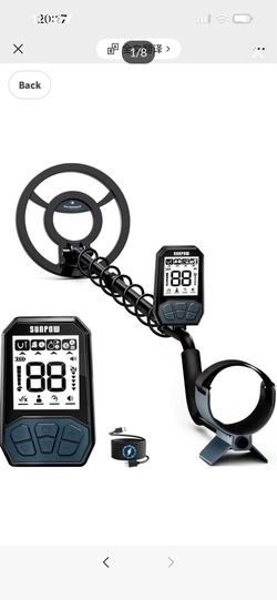Brand new in box SUNPOW Professional Metal Detector for Adults & Kids - Gold Detector with 1500mAh Rechargeable Lithium Battery, 20H Runtime - High Ac