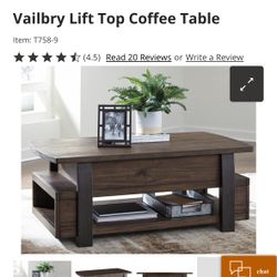 Lift Top Coffee Table