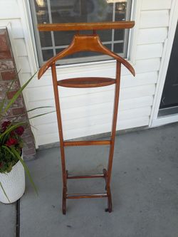 Vintage Fratelli Reguitti Style Valet, Wood, 1950s