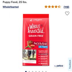 WholeHearted Dry Puppy Food 25 Ibs