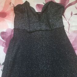 Forever 21 shimmery black Dress size L