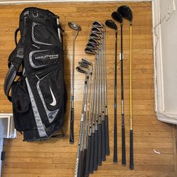 13 Clubs - Callaway RAZR Edge Golf Club Set w/ Cobra Driver & 3 Wood + Nike putter and bag