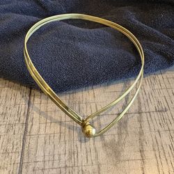 Vintage Modernist Torque Necklace