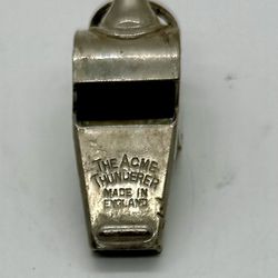VINTAGE The ACME THUNDERER Whistle Made In ENGLAND Silver Tone