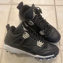 Air Jordan Retro 4 MCS Oreo Baseball Cleats 
