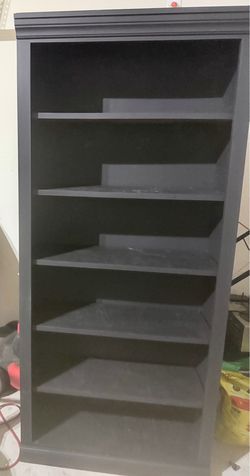 Dark brown 5-Shelf Bookcase