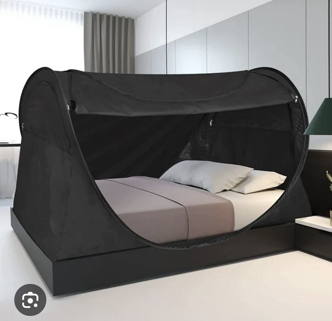 Black Privacy Tent For Twin Bed