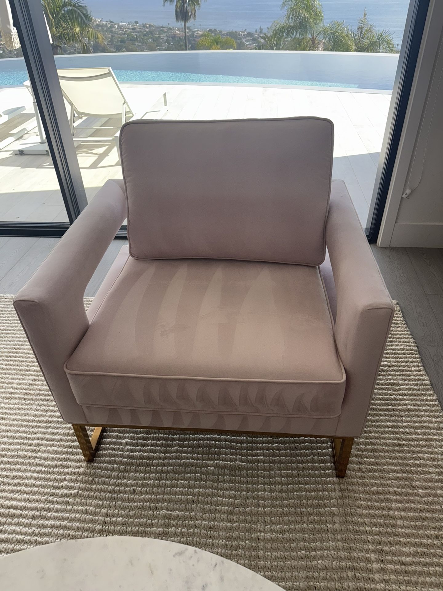 Beautiful Mauve, Pink Velvet Accent Chairs!