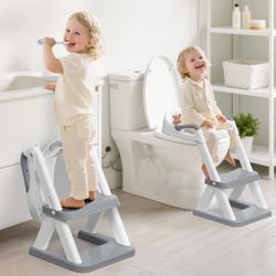Potty Training Seat with Step Stool - Adjustable Height,