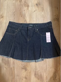 Denim mini skirt size 8