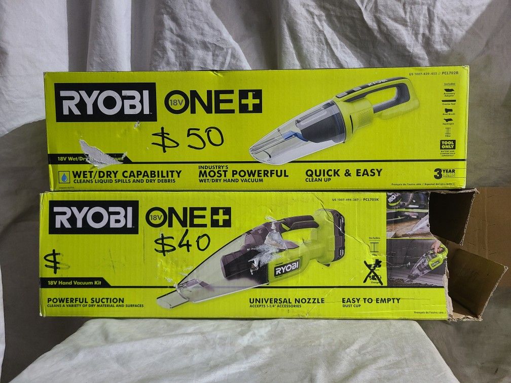 Ryobi ONE+ 18V Wet/Dry Handheld Vacuum Cleaner Read Description