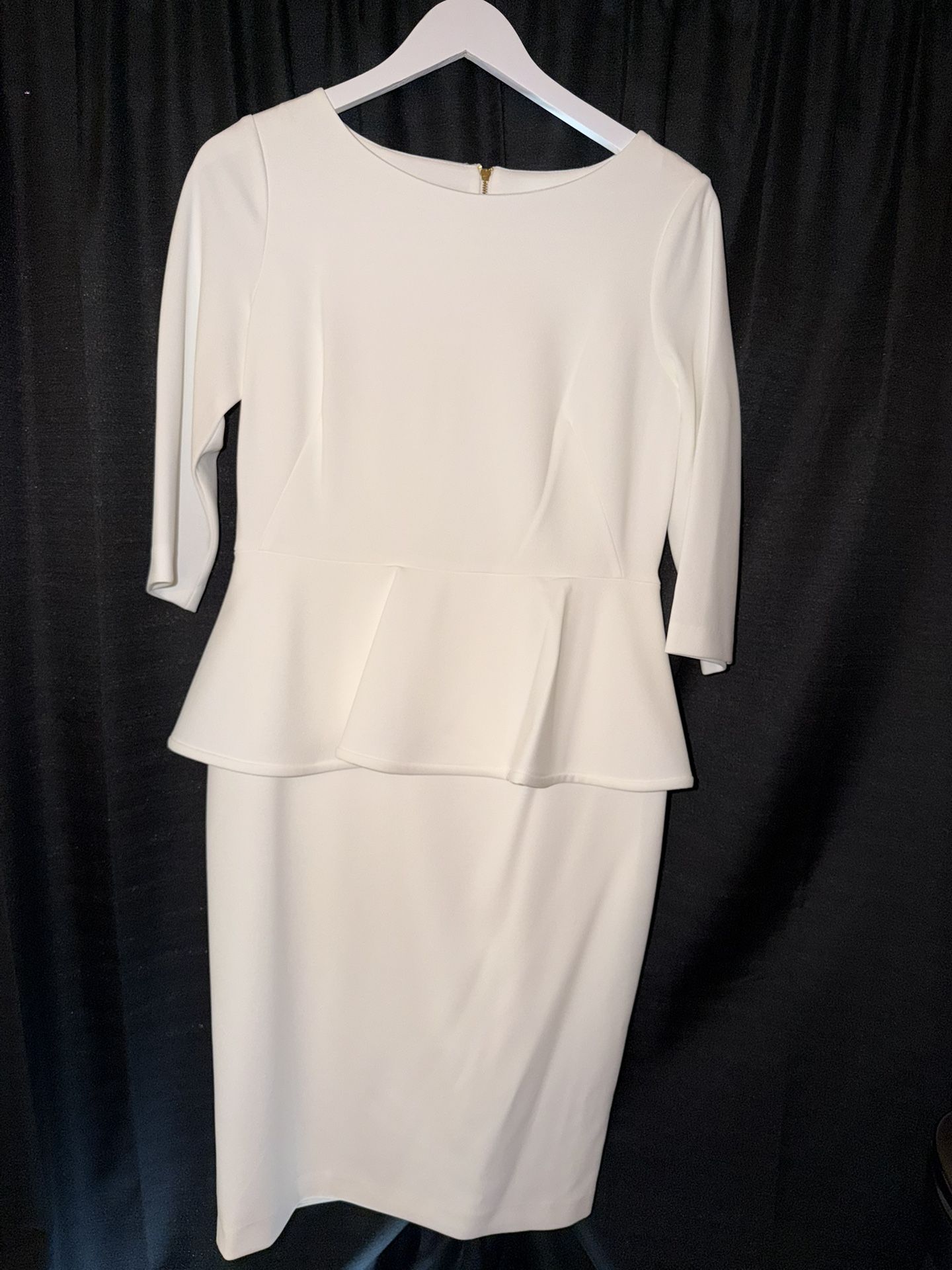 Calvin Klein White Dress - Size 10