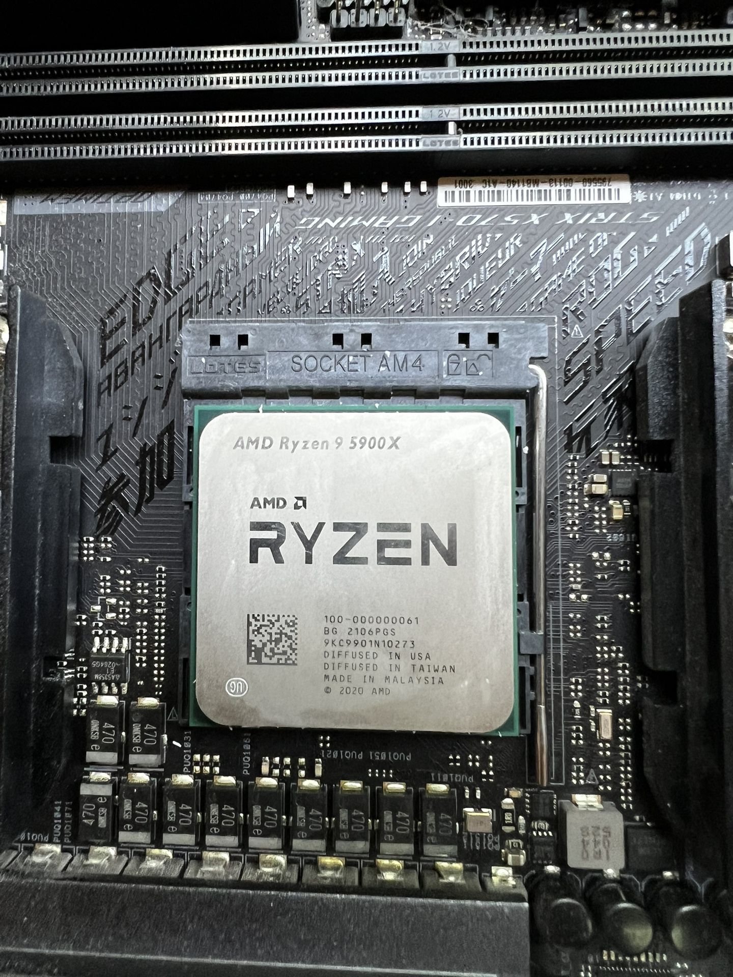Amd Ryzen 9 5900x 12core 24 Thread Cpu