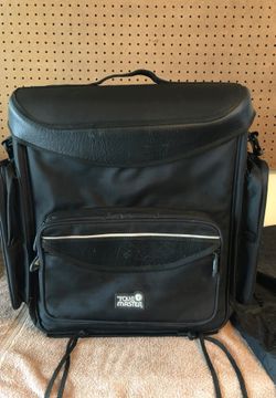 Motorcycle Tour Master back rest travel case - with rain protective liner.