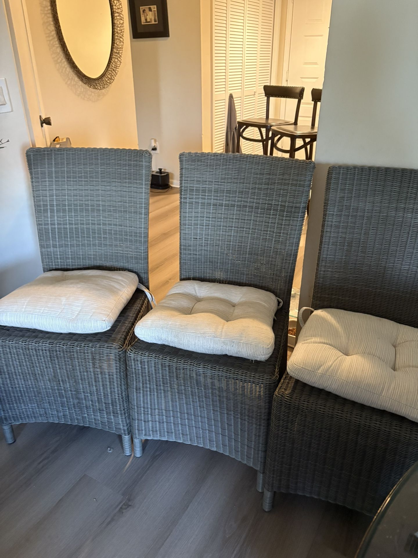 Crate And Barrel Kitchen Chairs (SET OF 3)