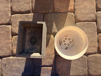 Plastic Plant Pots Set of Two