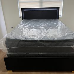 BLACK & GOLD LED bed for sale 🖤🖤💛 💛