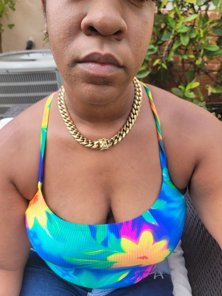 I Deliver I Ship 14k Gold Plated Miami Cuban Link Chain