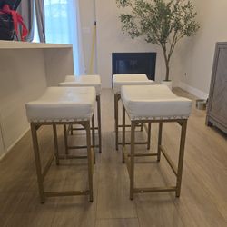 Bar Stool Set Of 4 Counter Height 24"