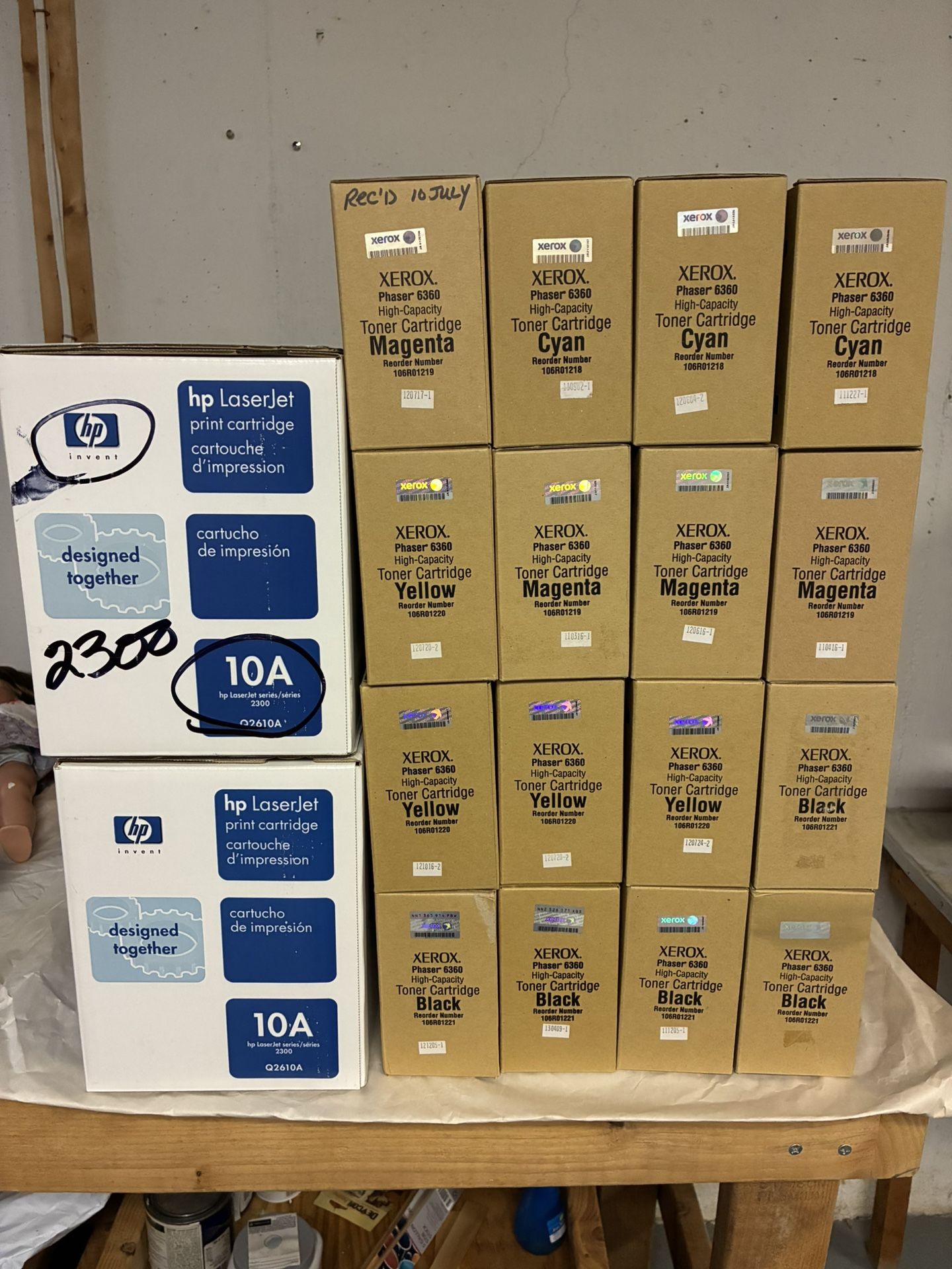 OEM Xerox & HP Toner Lot – 18 Sealed Cartridges – $200 OBO