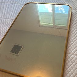 Designer Gold Edge Mirror Retail $175