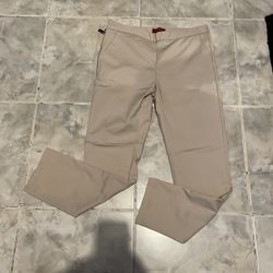 Burberry Women’s Capri Dressy Khaki Pants SZ Medium