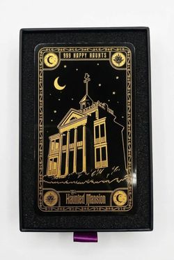 Disneyland Exclusive Haunted Mansion Glass Card- Tarot Card