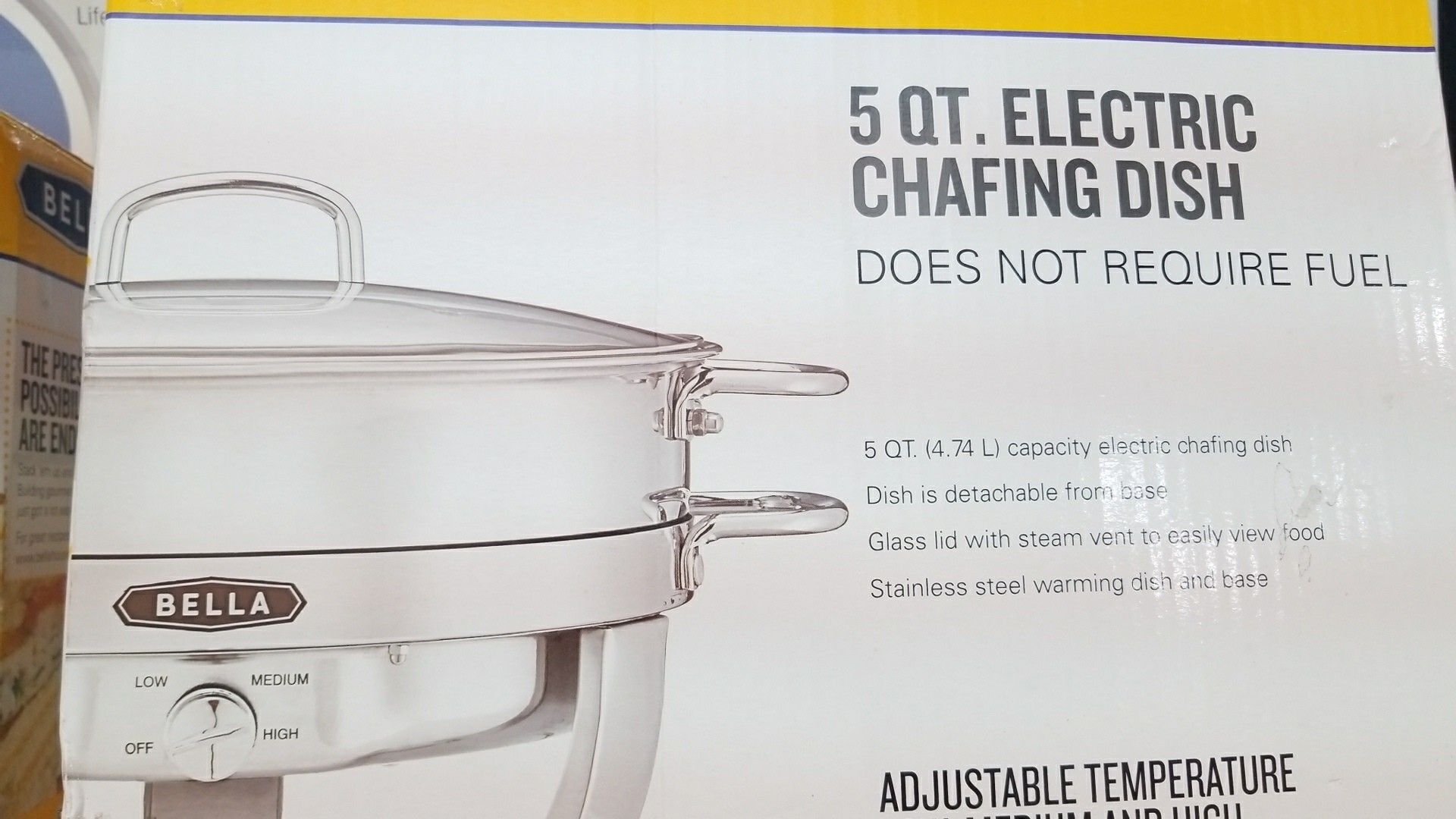 Bella 5 QT Electric Chafing Dish