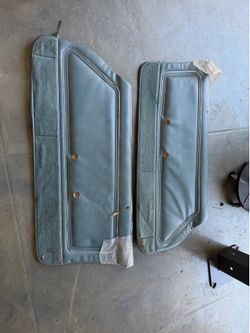 1978 - 81 Firebird Door Panels with Deluxe Interior Pre-Assembled Pair Light Blue