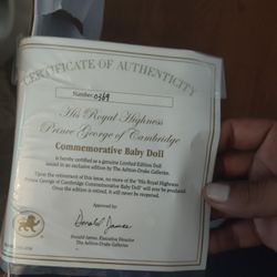 Prince George Of Cambridge Commemorative Baby Doll