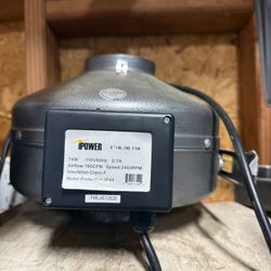4” Inline Fan