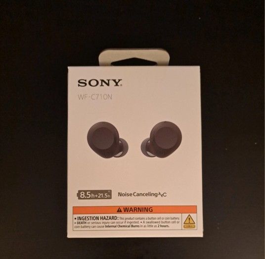 Sony WF-C710N Bluetooth Wireless In-Ear Headphones Factory Sealed, Black - New