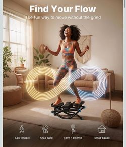 Merach Rocking Steppers for Exercise at Home, 3D Motion Stair Stepper with Resistance Bands for Full Body Workout & Low-Impact Balance Board, 330 LBS