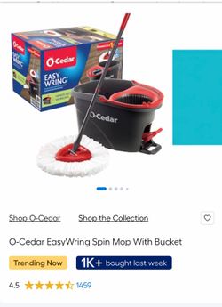 Brand new mop and bucket