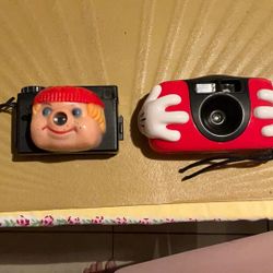Two Vintage  Unusual   Camera   One Is Disney. The Other One Is A Child’s Camera  Childrens