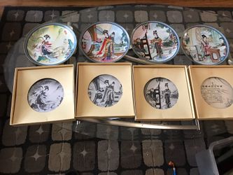 Collectible (8) plates with authentic certificates