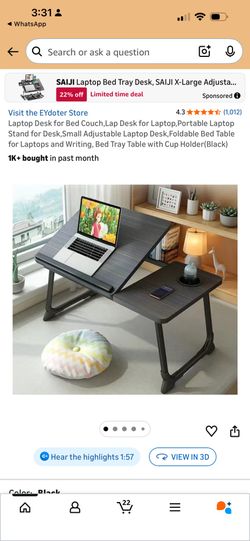 Laptop Desk for Bed