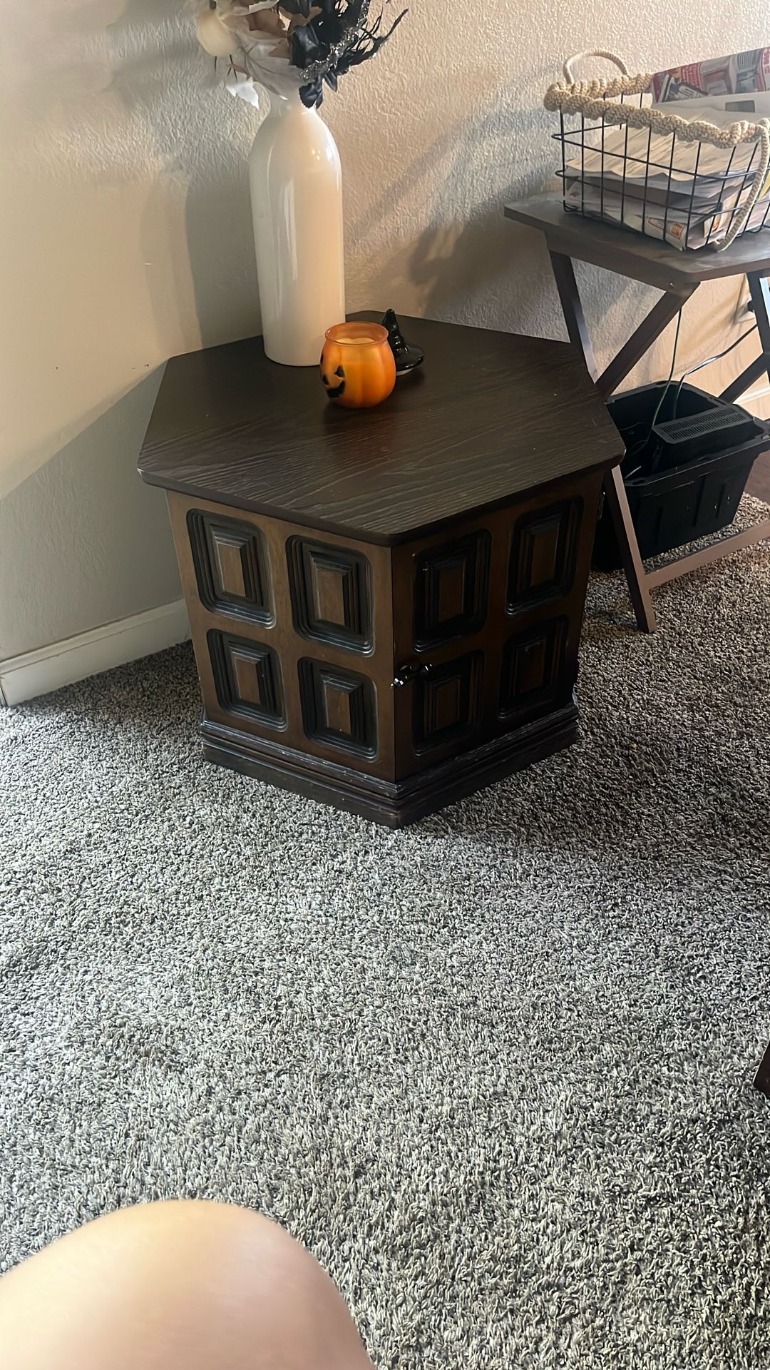 Coffee Table And Hideaway Cubby