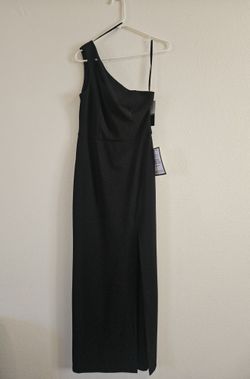 One Shoulder Black Dress