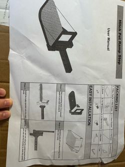 Folding dog ramp for SUV &Truck