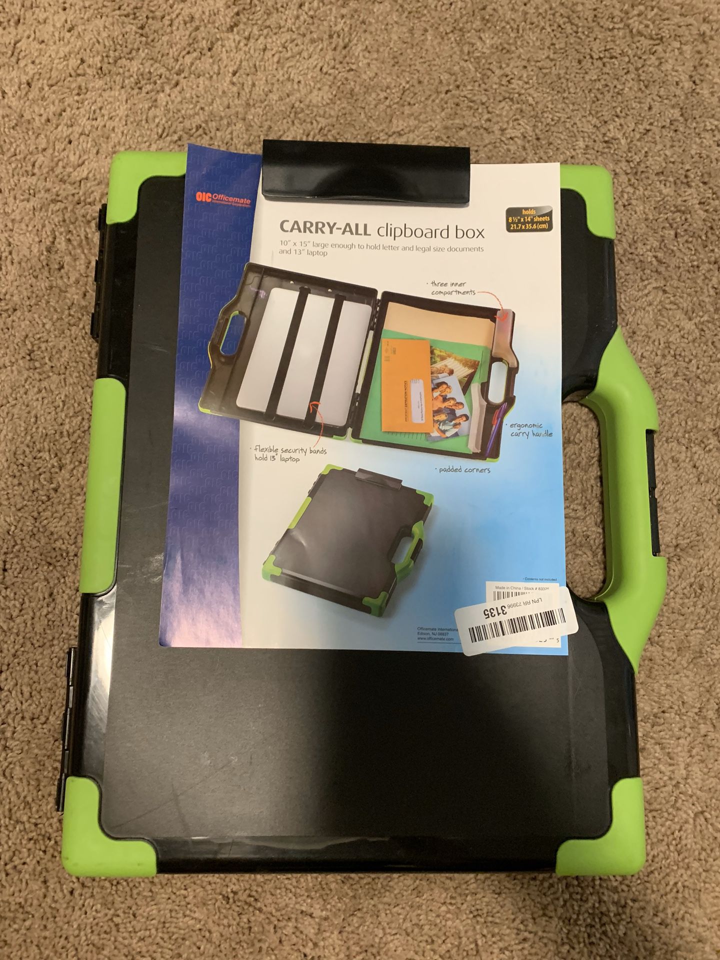 Brand new Carry-all Clipboard box/briefcase